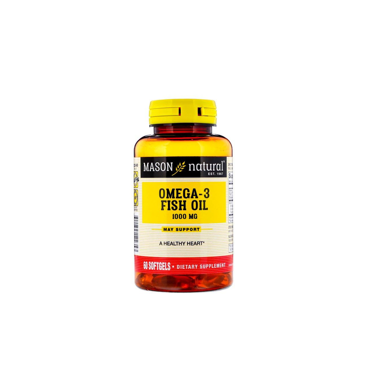 Mason, Fish Oil 1000 mg Omega-3 60 Softgels