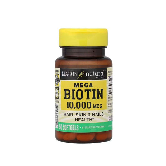 Mason, Mega Biotin 10,000 mcg 50 Softgels
