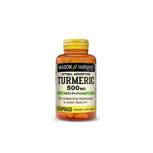 Mason, Turmeric 500 mg with BioPerine 60 Capsules