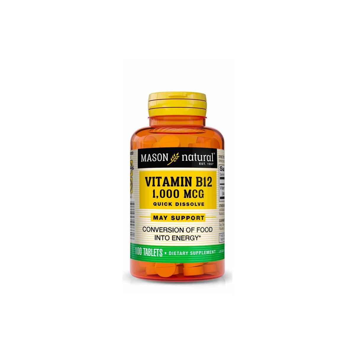 Mason, Vitamin B12 1000 mcg Quick Dissolve 100 Tablets