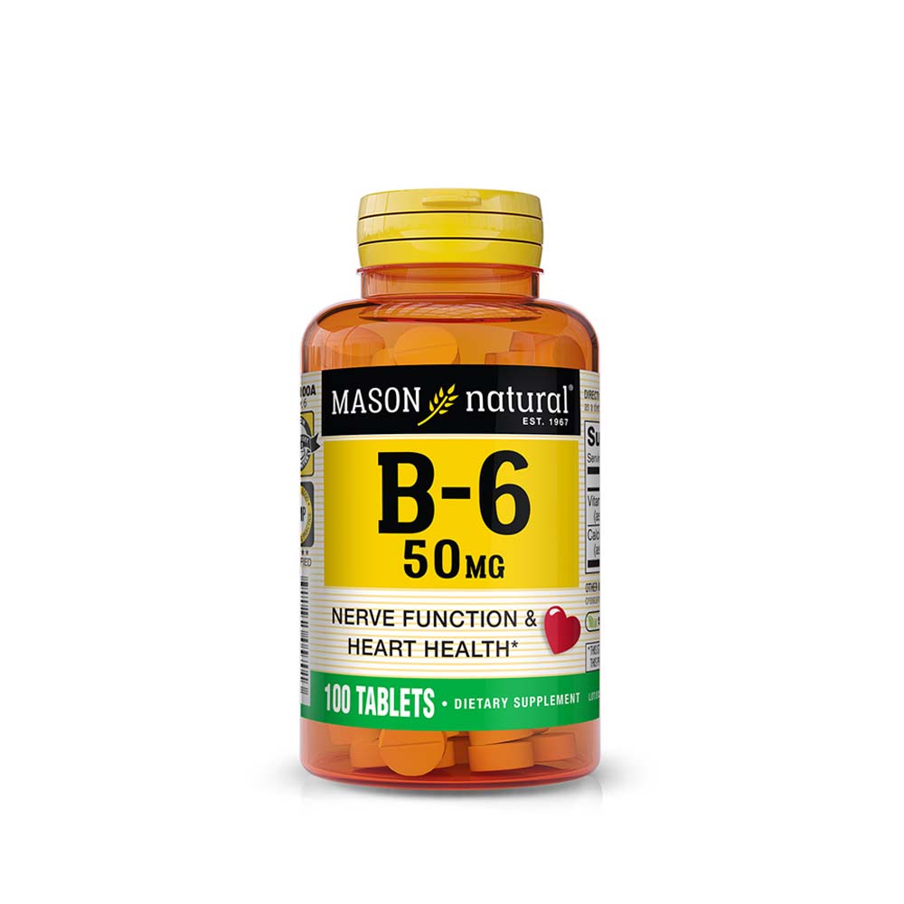 Mason, Vitamin B6 50 mg 100 Tablets