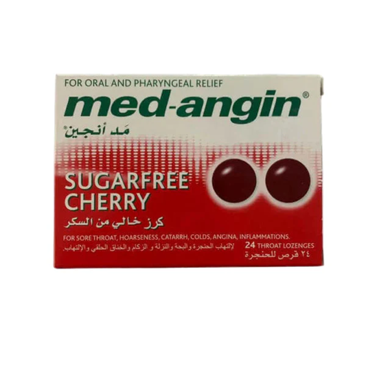 Med-Angin, Cherry Sugar free 24 Lozenges