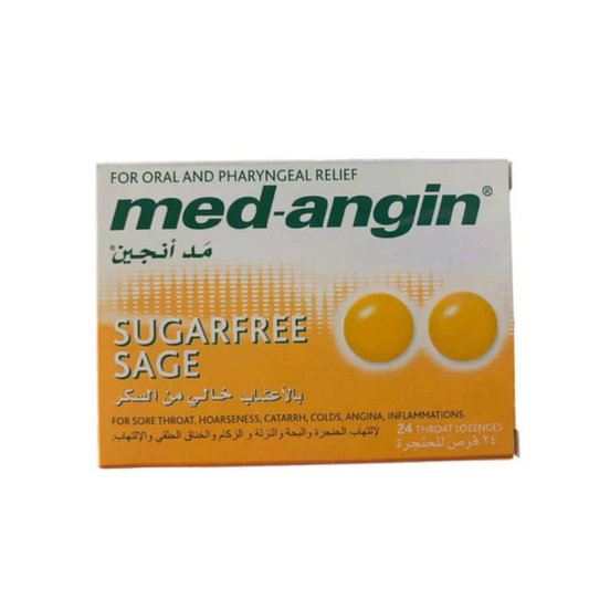 Med-Angin, Sage Sugar free 24 Lozenges