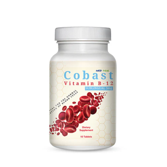 Med-Vial Cobast Vitamin B-12 5Mg 10 Tabs