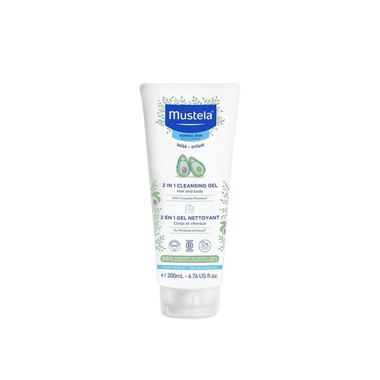 Mustela, 2 in 1 Cleansing Gel 200 ml