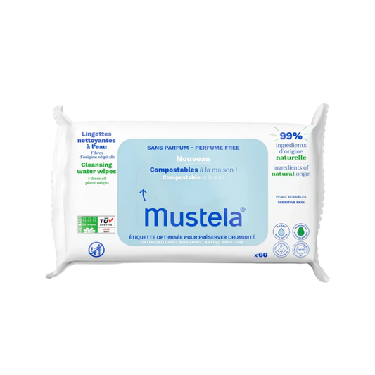 Mustela, Home Compostable Fragrance-Free Wipes 