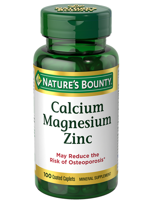 Nature's Bounty, Calcium Magnesium Zinc with Vitamin D3 100 Caplets