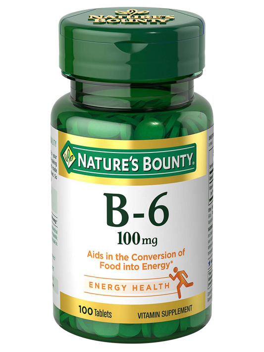 Nature's Bounty, Vitamin B-6 100 mg 100 Tablets