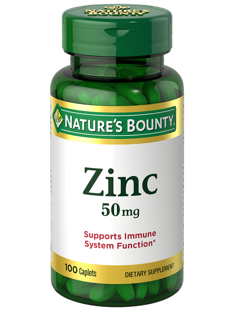 Nature's Bounty, Zinc 50 mg 100 Caplets