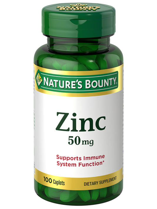 Nature's Bounty, Zinc 50 mg 100 Caplets