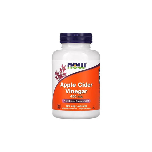 Now, Apple Cider Vinegar 450 mg 180 Veg Caps