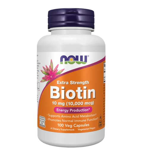 Now, Biotin 10 mg ( 10,000 mcg) 100 Veg capsules