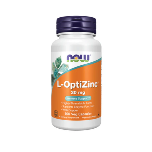 Now, L-Optizinc 30 Mg - 100 Veg Caps