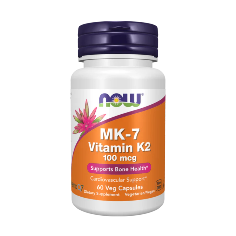 Now, MK-7 Vitamin K2 100 Mcg 60 Veg Capsules