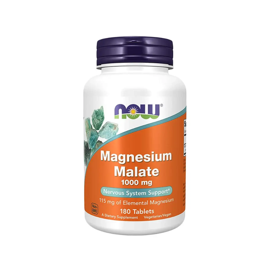 Now, Magnesium Malate 100 mg 180 Tablets