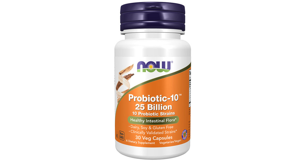 Now, Probiotic-10 25 Billion 30 Veg Caps