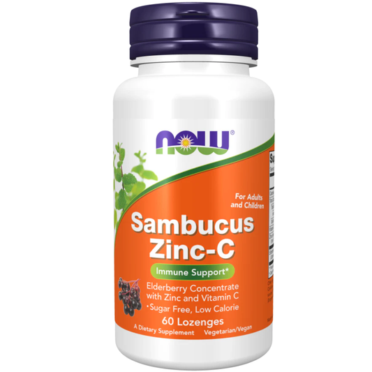 Now, Sambucus Zinc-C 60 Lozenges
