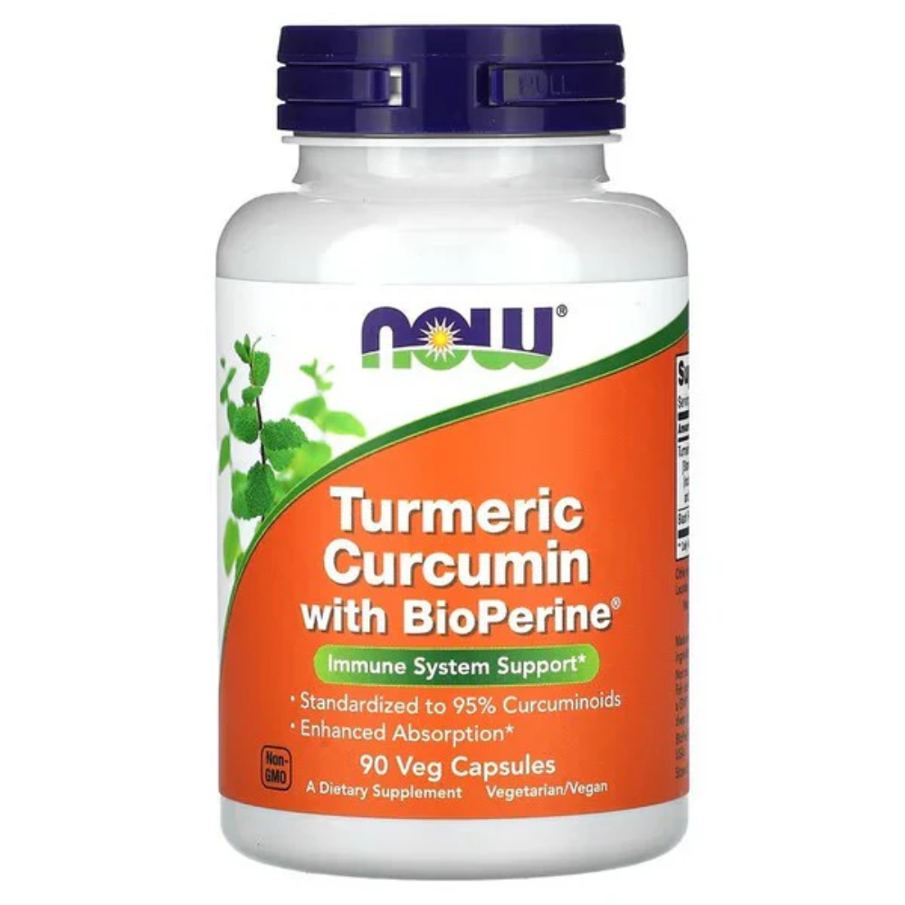 Now, Turmeric Curcumin with BioPerine 90 Vegcaps