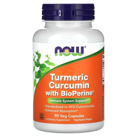 Now, Turmeric Curcumin with BioPerine 90 Vegcaps
