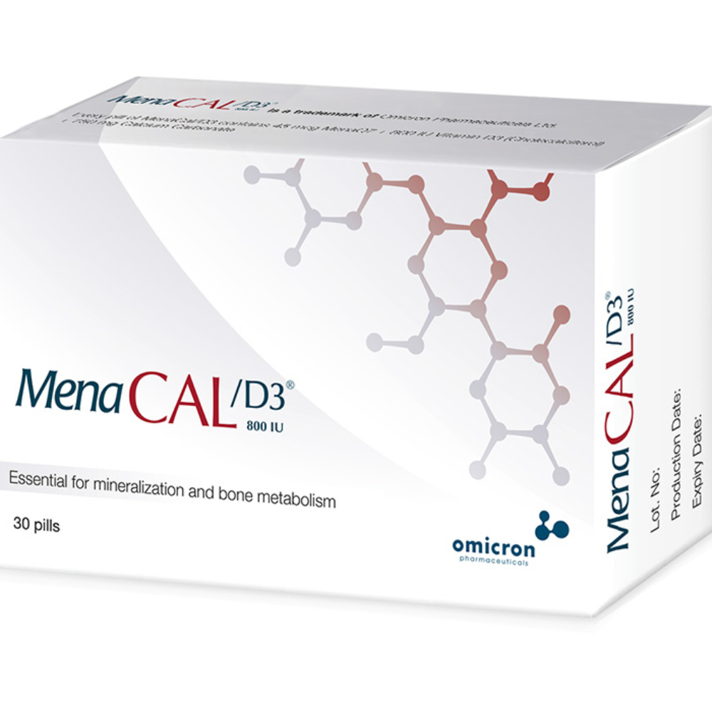 Omicron, MenaCal D3 800 IU 30 Pills