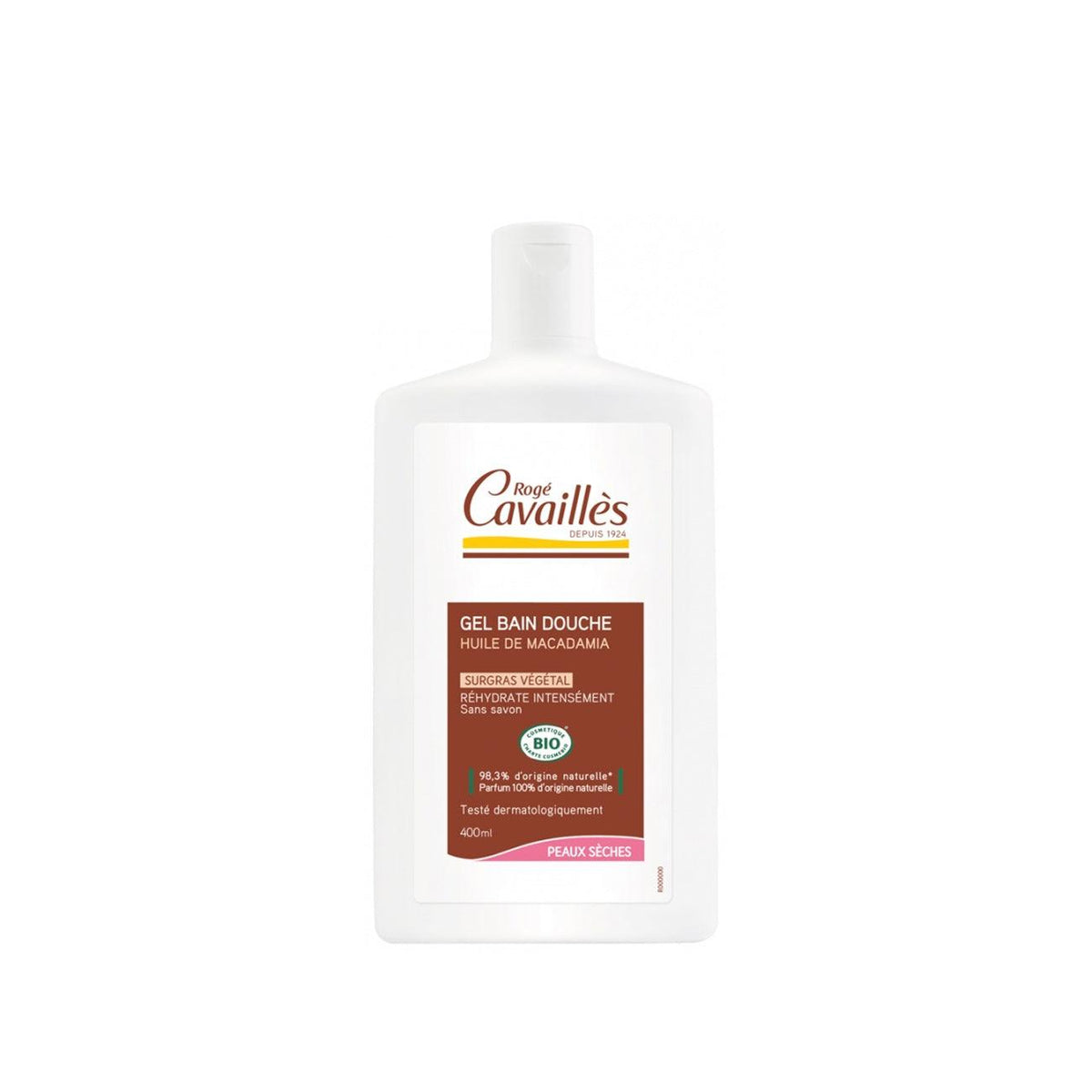 Roge Cavailles, Certified Organic Bath Shower Gel - Macadamia Oil 400 ML