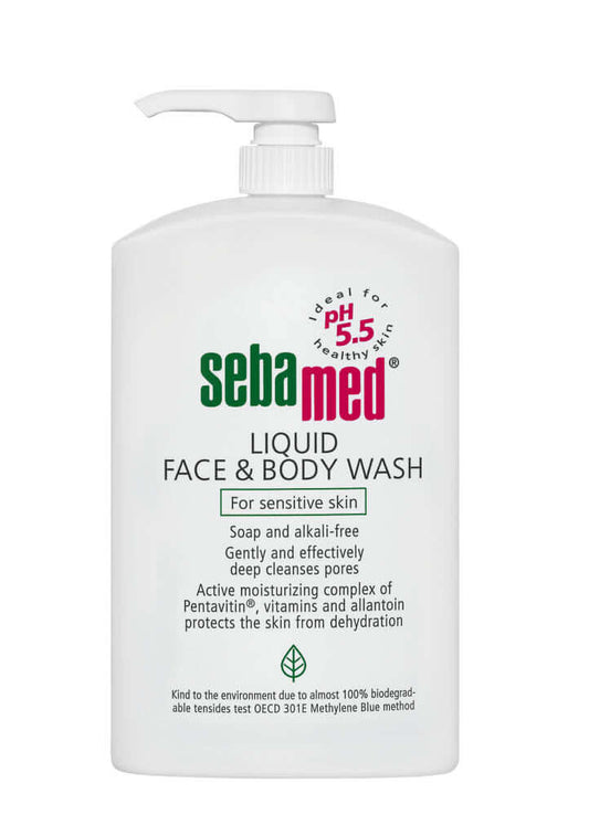 Sebamed, Liquid Face & Body Wash 300ml