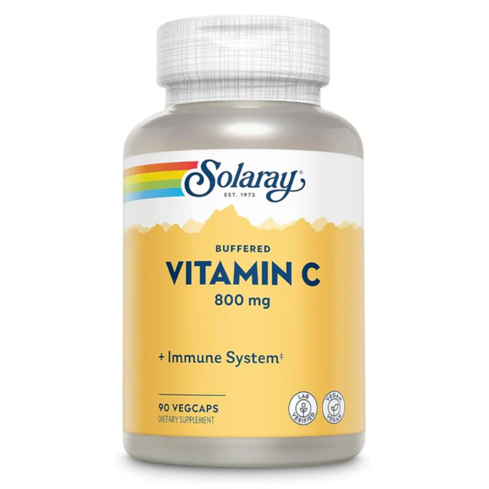 Solaray, Buffered Vitamin C 800 mg 90 Capsules 