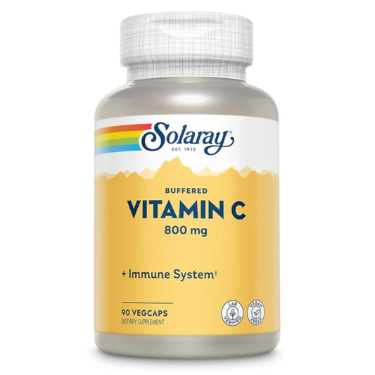 Solaray, Buffered Vitamin C 800 mg 90 Capsules 