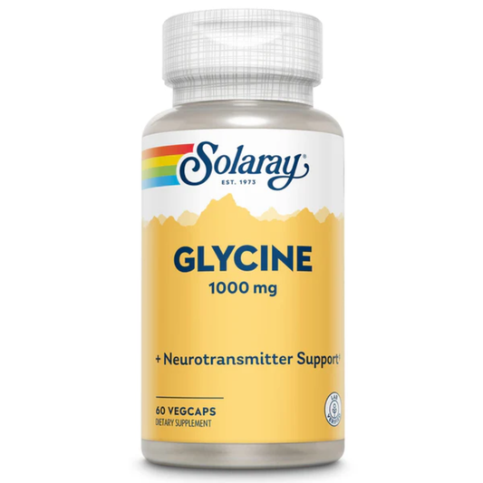 Solaray, Glycine Free Form 1000 mg 60 Caps