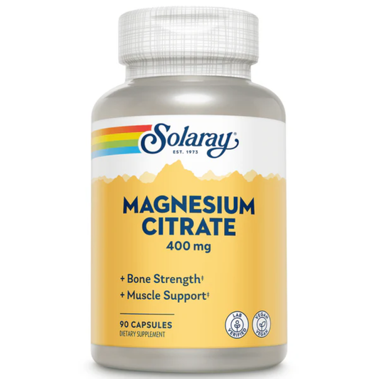Solaray, Magnesium Citrate 400 Mg - 90 Caps