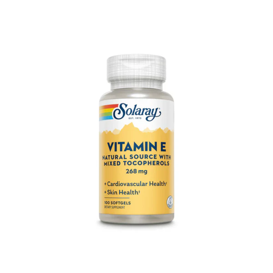 Solaray, Vitamin E With Mixed Tocopherols 268mg 100 Softgels