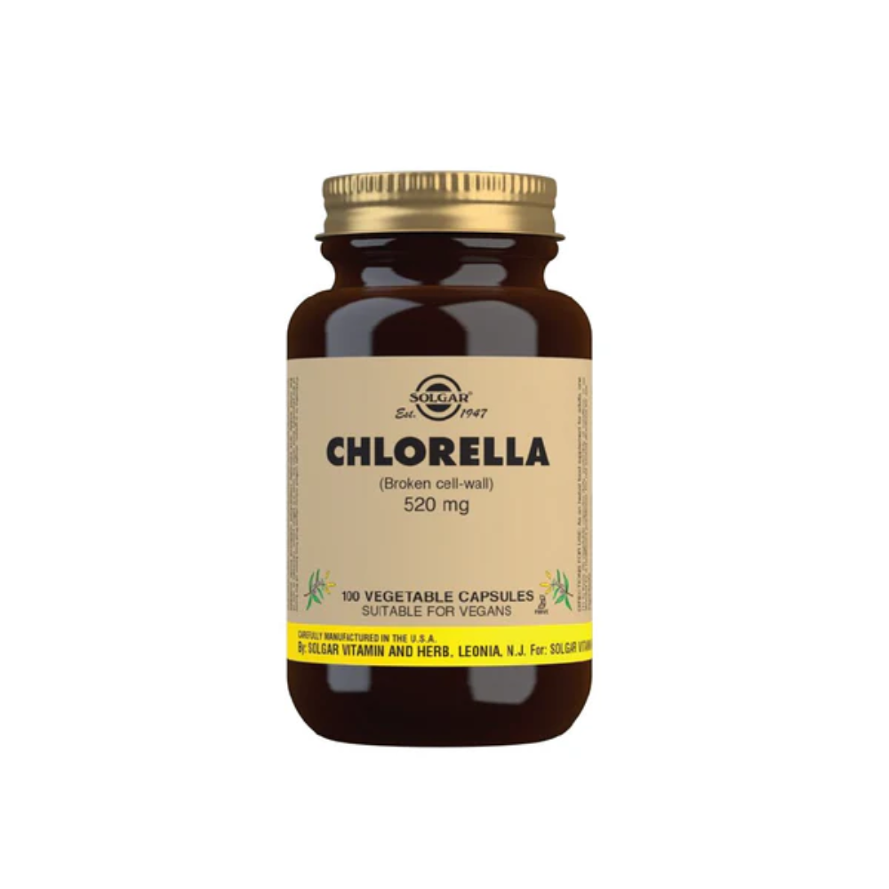 Solgar, Chlorella 520MG 100 Vegetable Caps