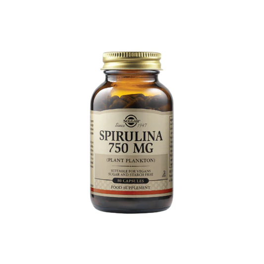 Solgar, Spirulina 750 MG 80 Vegetable Caps