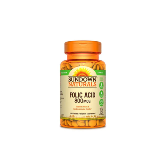 Sundown, Folic Acid 800 mcg 100 Tabs