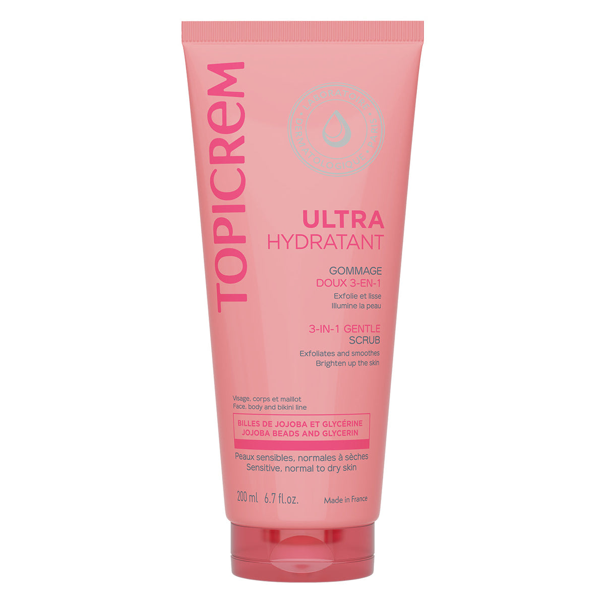 Topicrem Ultra-Hydratant Gentle Scrub Face & Body 200ML