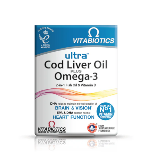Vitabiotics, Ultra Cod Liver Oil Omega-3 60 Caps