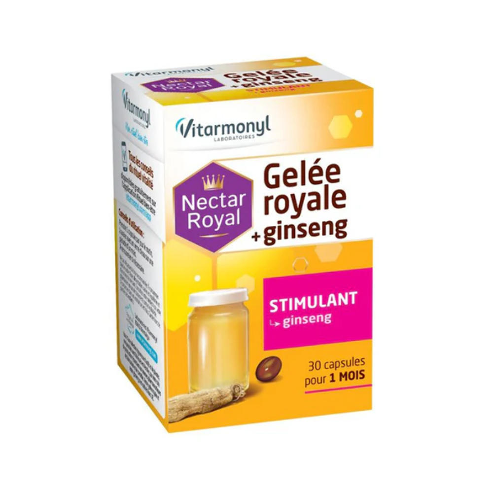 Vitarmonyl, Gelée royale+ Ginseng 30 Capsules 
