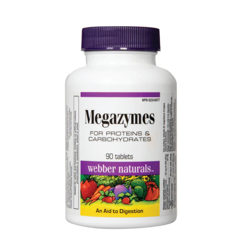 Webber Naturals, Megazymes 90 Tabs